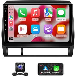 5GWiFi 8Core 4G+64G راديو السيارة ستيريو لتويوتا تاكوما 2005-2015، 9.2 بوصة HD شاشة تعمل باللمس Android 13 Wireless CarPlay & Andriod Auto Bluetooth GPS FM AM RDS SWC كاميرا خلفية in Kuwait