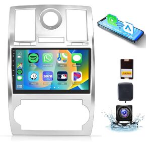 2G 64G Android 13 Car Radio for Chrysler 300C 2004-2011, Rimoody 9 Inch Car Stereo Wireless Carplay Android Auto Mirror Link Touch Screen GPS WiFi Bluetooth FM/RDS EQ SWC Backup Camera