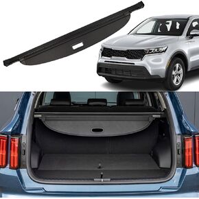 Cargo Cover for KIA Sorento 2021 2022 2023 Accessories Rear Trunk Cover Trunk Security Cover Shielding Shade Black