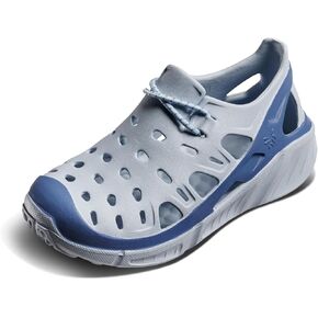 Joybees Kids Trekking Shoe, Slip-On, Easy to Clean, Color Block Monument/Dusty Blue, Children's 7
