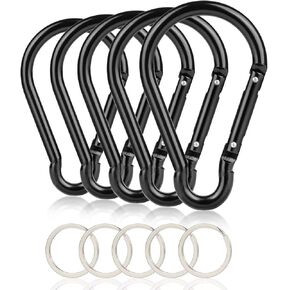 10PCS 4"/10cm Large Carabiner Clip,Strong Unlocking Caribeaner Keychain Pack for Backpack Hook, Light Duty Paracord Umbrella e Parachute para Cord AccessoriesRop