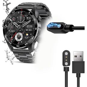 متوافق مع شاحن الساعة الذكية LIGE، كابل شحن USB مغناطيسي بديل متوافق مع الساعة الذكية LIGE (أبيض، متوافق مع LIGE K57، BW1846)