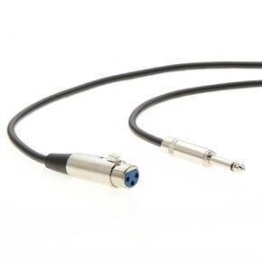 InstallerParts 10Ft 1/4" Mono Male to XLR Female Microphone Cable- Compatible with Amplifiers, Instruments, and more!