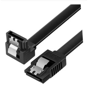 SATA 3.0 Data Cable 6 Gbps for Connection Between SSD HDD Hard Drives and Motherboard with Security Clip (45cm)