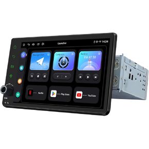 راديو سيارة Joying أحدث 7 بوصة ستيريو سيارة Din واحد Android 12 وحدة رأس 4 جيجابايت + 64 جيجابايت مع بلوتوث 5.0، راديو AM/FM، مخرج HDMI، CarPlay، Android auto، وصلة مرآة، مقبض مستوى الصوت (JY-UZS03N4-B) in Kuwait