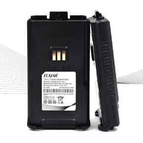 (2-Pack) 7.4V 2500mAh USB-C Charging Li-ion Battery Replacement UV-5RM UV-5G Plus Accessories for GM-5RH Two Way Radio