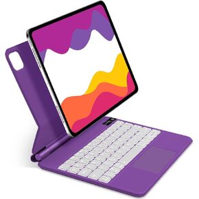 Magic Keyboard Case for iPad Air 11 inch M2 2024, iPad Air 5th/4th Gen and iPad Pro 11 inch (4th/3rd/2nd/1st Gen) Case with Keyboard, Magnetic Floating Stand, Multi-Touch Trackpad, Auto Sleep/Wake