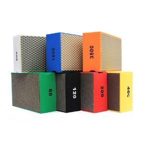 Diamond hand polishing pad is bright and has long service life. It is suitable for granite, glass, ceramics and marble (200 GRIT)