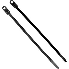 Conext Link 100 Nylon Cable Wire Zip Ties Mounting Hole Nail Screw 50 LBS 10" Inch Black （19190）