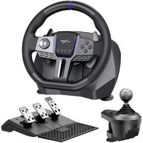 PXN PC Steering Wheel, V9 Gen2 Universal Gaming Steering Wheel 270/900 Degree 16-bit magnetic encoder Vibration PC Game Racing Wheels with Shifter and Pedal for PS4,PS3,Xbox Series X|S, Switch in Kuwait