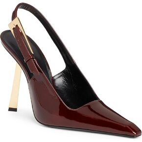 iiimmu كعب Slingback للنساء مغلق عند الأصابع 3.5 في كعب هريرة النساء مضخات مربع اصبع القدم كعب الصنادل للنساء أحذية اللباس Stiletto