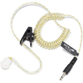 HYS 2.5mm Listen Only in Ear Headphones, Wired Earbuds with Balanced Armature Driver Dynamic Drivers & 2.5mm Audio Plug RECEIVER/LISTEN ONLY in-ear Earpiece