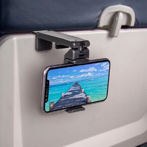 Perilogics Airplane Phone Holder Mount Universal in Flight Hands Free Viewing with Multi-Directional Dual 360 Degree Rotation. The Go-to Choice for Frequent Flyers and Travelers’ Favorite.