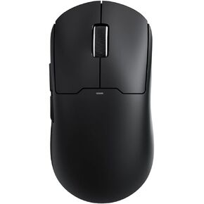 A5 ProMax Wireless Gaming Mouse, Symmetrical Design, 59 Grams, PAW3395 26K DPI Optical Sensor, 130 Hour Battery Life, Dual Wireless Connectivity - White