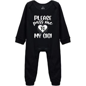 Please Pass Me To My GIGI Baby Long Sleeve Bodysuit