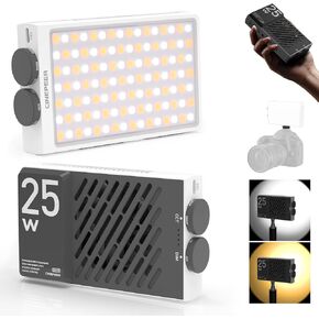 ZHIYUN CINEPEER CM15 15W RGB Video Light Selfie Light 360° Full Color Camera Light with Cold Shoe 2600mAh CRI 94+ 2500k~10000k Rechargeable Portable Outdoor Photography Lighting Fill Handheld Light