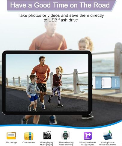 محرك إبهام بسعة 128 جيجابايت للهاتف/الوسادة/الكمبيوتر الشخصي/الكمبيوتر المحمول/أندرويد in Kuwait