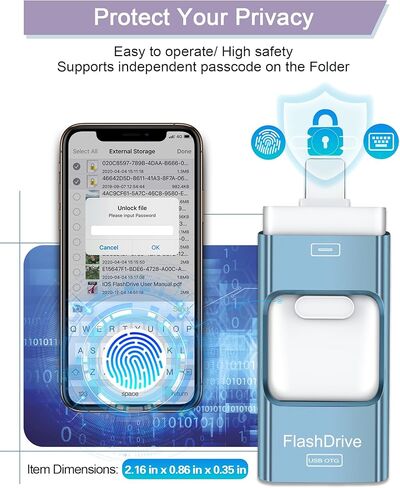 محرك إبهام بسعة 128 جيجابايت للهاتف/الوسادة/الكمبيوتر الشخصي/الكمبيوتر المحمول/أندرويد in Kuwait