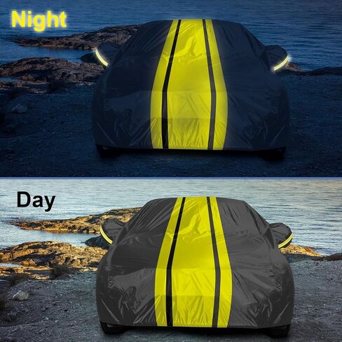Waterproof Car Covers Fit for 2024 Tesla Cybertruck, 6 Layers Upgrade 210T Windproof, Dustproof and UV Proof All Weather Protection Full Tesla Pickup Indoor/Outdoor Car Cover with Straps,Storage Bag in Saudi Arabia