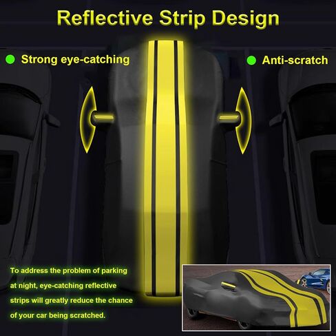 Waterproof Car Covers Fit for 2024 Tesla Cybertruck, 6 Layers Upgrade 210T Windproof, Dustproof and UV Proof All Weather Protection Full Tesla Pickup Indoor/Outdoor Car Cover with Straps,Storage Bag in Saudi Arabia