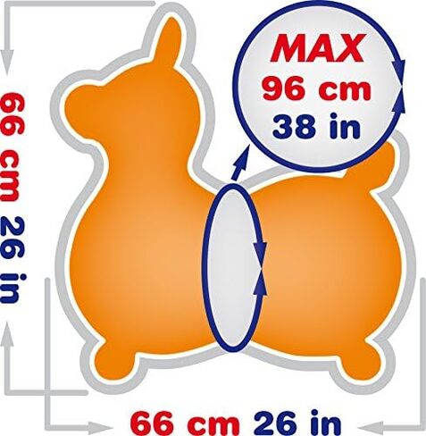 GYMNIC 8005 Rody Horse Max, Orange Ride On in Saudi Arabia