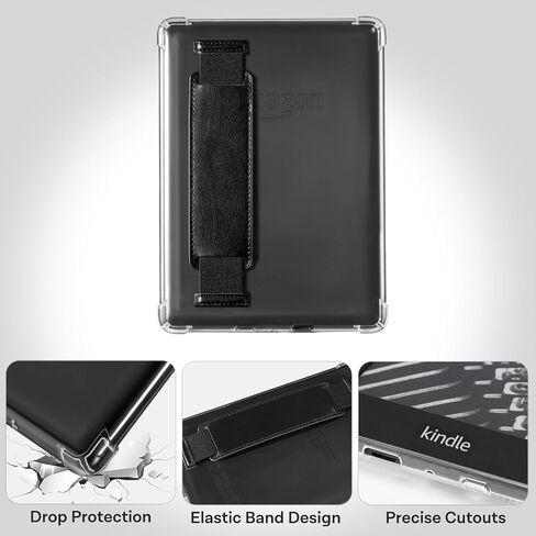 CoBak Clear Case for Kindle Paperwhite 10th Generation 6'' and Signature Edition 2018 Released - Lightweight, Scratch-Proof Silicone Back Cover.Perfectly Clear Protection in Saudi Arabia