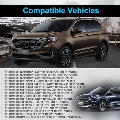 مجموعة سلسلة توقيت المحرك مع شداد دليل السلسلة + مضخة مياه لسيارة Ford F-150 Explorer Expedition 1997-2010 4.6L SOHC VIN 6 W in Saudi Arabia