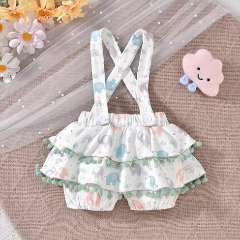 Unutiylo Baby Girl Clothes Long Sleeve T-shirt Top Suspender Skirt Dress Headband 3PCS Cute Outfit 0 3 6 9 12 18 24 Months in Saudi Arabia
