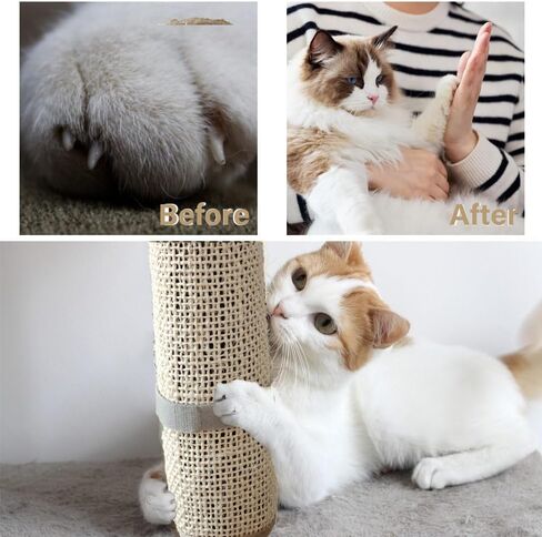 Cat Nail File Scratcher Wrapped Around a Cat Scratching Post, Cat Scratch That Files Nails with 80 Aluminum Oxide Grit, Cat Nail File Can Help to Trim Cat's Nails and Protect Scratch Post in Saudi Arabia