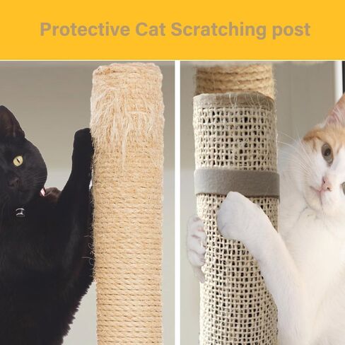 Cat Nail File Scratcher Wrapped Around a Cat Scratching Post, Cat Scratch That Files Nails with 80 Aluminum Oxide Grit, Cat Nail File Can Help to Trim Cat's Nails and Protect Scratch Post in Saudi Arabia
