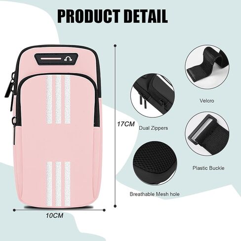 MOVOYEE Armband Cell Phone Holder for Running Arm Band iPhone 15 14 13 12 11 Pro Max Xs Xr X 8 7 6 Plus SE Mini Samsung Galaxy Ultra Note Airpods Pouch Women Men Kids, Runner Gym Walking Arm Bag Blue in Kuwait