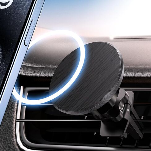 for MagSafe Car Mount,[Texture Black Surface] Magnetic Phone Holder for Car Vent,[2024 Upgrade] 360° Rotation Car Phone Holder Mount Car Accessories Fits for iPhone 15 14 13 12 Series & Magsafe Case in Saudi Arabia