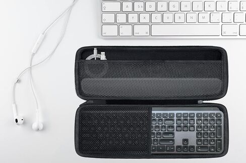 حافظة صلبة بديلة لمفاتيح MX Mini/MX Keys ولوحة المفاتيح المضيئة اللاسلكية المتقدمة (حافظة بسحاب رمادي، مفاتيح MX) in Saudi Arabia