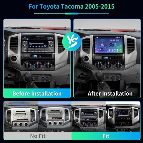 5GWiFi 8Core 4G+64G راديو السيارة ستيريو لتويوتا تاكوما 2005-2015، 9.2 بوصة HD شاشة تعمل باللمس Android 13 Wireless CarPlay & Andriod Auto Bluetooth GPS FM AM RDS SWC كاميرا خلفية in Kuwait