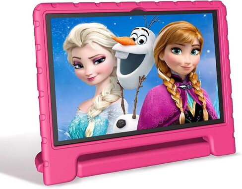 JREN Kids Tablet,10 inch Tablet for Kids,Children,Girls,Boys,10.1 IPS HD Screen,CPU Speed up to 1.8GHz,RAM 2GB and 32GB Storage,Toddler Tablet with Protective case,Color Pink in Saudi Arabia