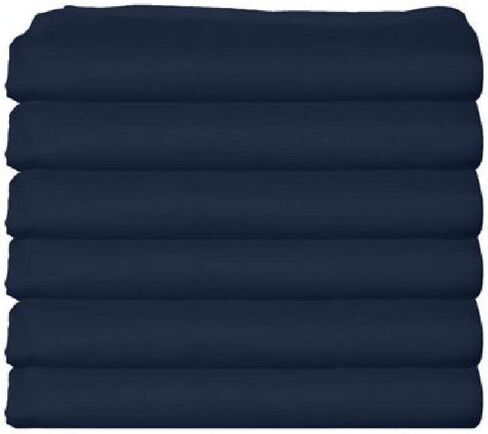 bkb Daycare 6 Piece Flat Crib and Toddler Sheets, Black in Saudi Arabia