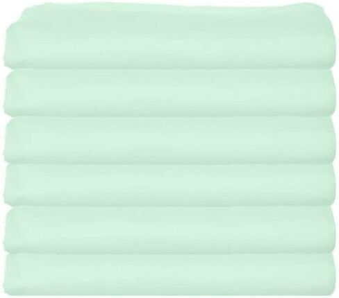 bkb Daycare 6 Piece Flat Crib and Toddler Sheets, Black in Saudi Arabia