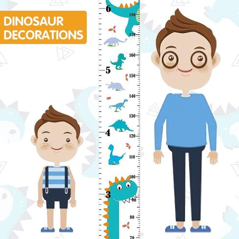 Kids Growth Chart Wall Hanging Baby Height Growth Chart Height Chart for Kids Removable Wall Decor for Kids Canvas Ruler Kids Measuring Chart for Wall Accurate Measurement Child Growth Chart (White) in Saudi Arabia