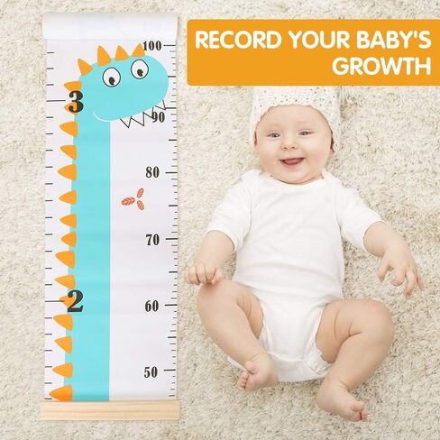 Kids Growth Chart Wall Hanging Baby Height Growth Chart Height Chart for Kids Removable Wall Decor for Kids Canvas Ruler Kids Measuring Chart for Wall Accurate Measurement Child Growth Chart (White) in Saudi Arabia