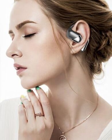 Open Ear Bluetooth 5.4 Headphones, Wireless Earbuds Sport Over Earphones with Ear Hooks 50H Playtime Ear Buds LED Display Charging Case, Waterproof Design for Running Fitness Walking in Saudi Arabia