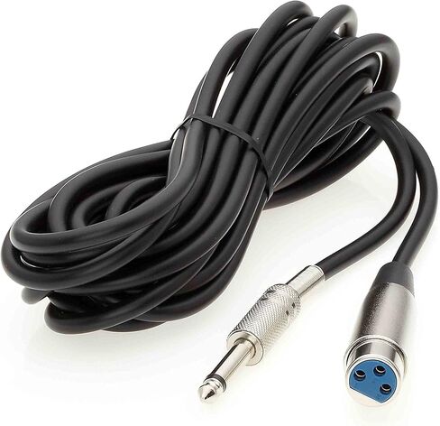 InstallerParts 10Ft 1/4" Mono Male to XLR Female Microphone Cable- Compatible with Amplifiers, Instruments, and more! in Saudi Arabia