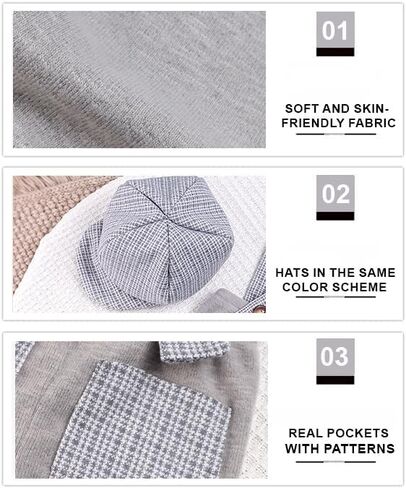 Ylsteed Newborn Boy Photoshoot Outfits 2Pcs Newborn Photography Outfits Girl Baby Photography Props Newborn Gentleman Suit Photography Outfits Boy Suspender Pants with Beret 0-3 months (Light Grey) in Saudi Arabia