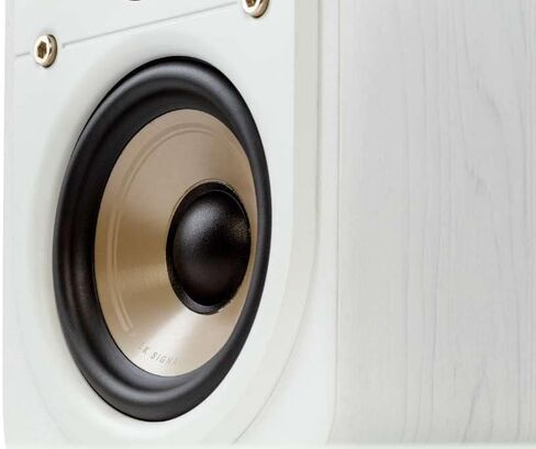 مكبر صوت محيطي Polk Signature Elite ES10 - صوت عالي الدقة معتمد، متوافق مع Dolby Atmos & DTS:X، مكبر صوت 1 بوصة ومكبر صوت 4 بوصة، تقنية منفذ الطاقة لصوت جهير سهل (زوج، أبيض أنيق مغسول) in Saudi Arabia