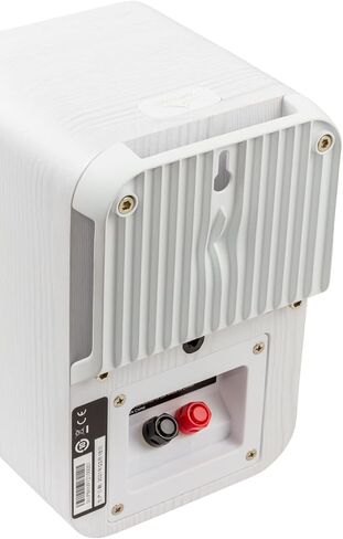مكبر صوت محيطي Polk Signature Elite ES10 - صوت عالي الدقة معتمد، متوافق مع Dolby Atmos & DTS:X، مكبر صوت 1 بوصة ومكبر صوت 4 بوصة، تقنية منفذ الطاقة لصوت جهير سهل (زوج، أبيض أنيق مغسول) in Saudi Arabia