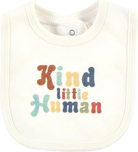 Hudson Baby Unisex Baby Cotton Bodysuit, Pant and Bib Set, Snuggle Bear, Newborn in Kuwait