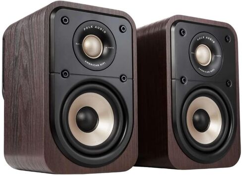 Polk Signature Elite ES10 Surround Loudspeaker - Hi-Res Audio Certified, Dolby Atmos & DTS:X Compatible, 1" Tweeter & 4" Woofer, Power Port Technology for Effortless Bass (Pair, Elegant White-Washed) in Saudi Arabia