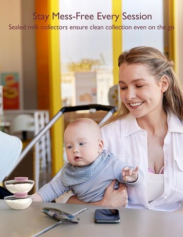 Momcozy Mobile Flow Breast Pump, App Controlled with Multi-Modes, Hands-Free & Wearable M9 Breast Pump, Stand up Directly with Breastmilk Storage, 1 Count, Pink in Saudi Arabia