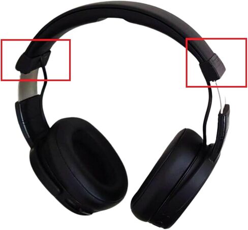 مفصلات بديلة لسماعات رأس Skullcandy Crusher اللاسلكية فوق الأذن (أسود) (1)، نيغرو in Saudi Arabia