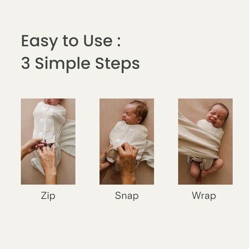 2-Way Transition Swaddle, 12-18 lbs, Arms & Legs In Or Out, Warm Up & Cool Down 100% Cotton, 3-6 Months in Saudi Arabia