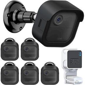 Blink Outdoor 4 Camera Mount with Outlet Mount for Blink Sync Module 2, Protective Cover & 360°Adjustable Mount for Blink Camera Wireless 4th for Outside for Blink Camera Accessories(5 Pack)